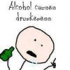 alcohol causes drunkenness