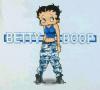 blue cool clothes Betty Boop have on