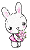 Bunny With Flowers
