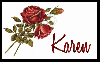 Glitter Roses for Karen
