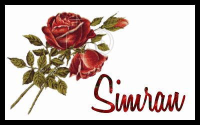 glitter roses for Simran