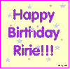 birthday for Ririe