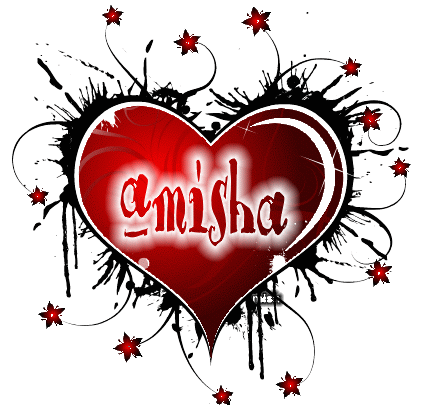 amisha red heart
