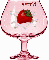 Astrid's Strawberry glass