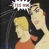 Wonder Woman/Aquaman kiss 