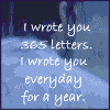 I wrote..