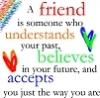 a friend does...