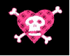 Pink & Black Skull