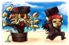 Davy Jones and Jack Sparrow