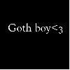 goth boy