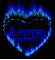 Laura heart with flames