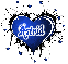 astrid blue animated heart