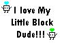 i love my little block dude