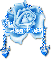Courney-Blue Sparkly Rose