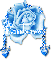 Barbara-Blue Sparkly Rose