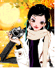 cute girl with a camera