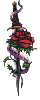 rose and knife