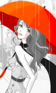 GIRL IN RAIN