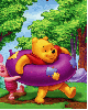 winnie pooh with a big buoy