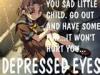 Depressed little child