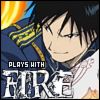 Roy plays w/fire