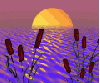 Sunset on water
