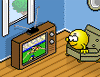 smiley and the tv