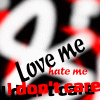 lOVE ME HATE ME
