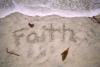 faith in sand