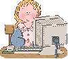 girl computer