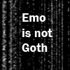 emo is not goth