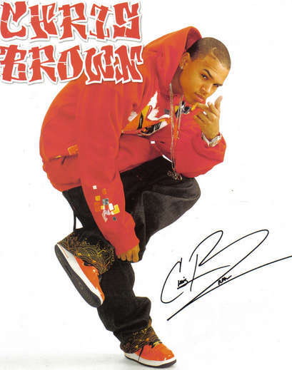 background signed by chris brown