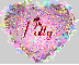Glitter Heart with Name