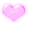 Jack in a pink blinking heart