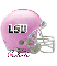 LSU Pink Helmet with Name