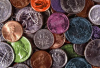 colorful coins