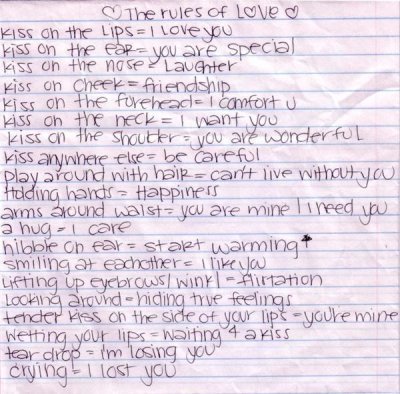 rules of kisses