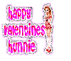 happy valentines hunnie with girl