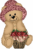 Country Teddy With Apples