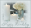 candles and flowers 